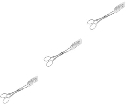 Cabilock Lot De 3 Pinces De Cuisine Carrées En Alliage De Zinc Style Rétro Résistantes À La Chaleur Pour Buffet Salade Gâteau