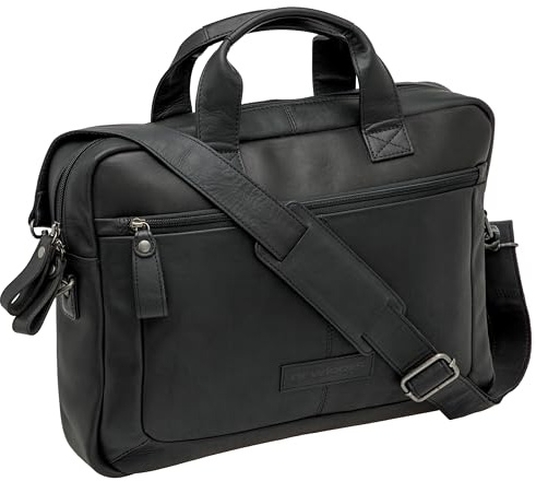 New Looxs Luko Leather Radtasche, Black, 21 l