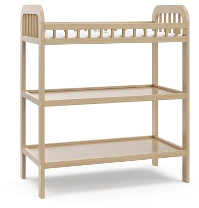 Storkcraft Pasadena Changing Table with Changing Pad, Driftwood