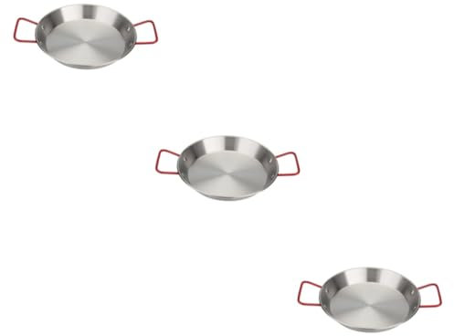 ANSNOW Kleine Paella-Pfanne Zum Kochen, Mini-Grillpfanne, Bratpfanne, Edelstahl, Reiskocher, Dampfgarer, Antihaft-Backen, Wok-Pfanne Mit Deckel, Bratpfanne, Pfannen, Küchenbedarf, Nudeltopf, Camping