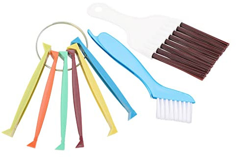KICHOUSE 3pcs Air Conditioner Fin Comb Coil Cleaning Tool for Condenser Evaporator Sturdy Flexible Brushes for Dirt Removal Essential Maintenance for Air Conditioning Units