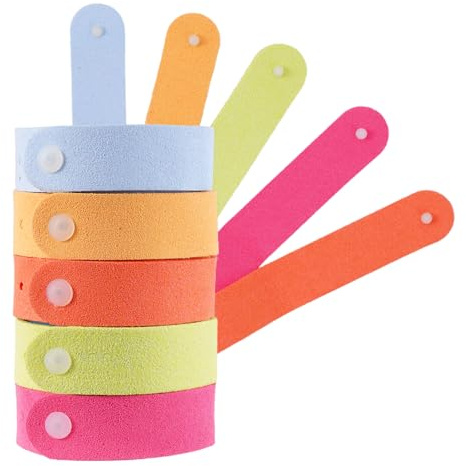 ORUZA 10 PCS Mosquito Repellent Bracelet DEET-Free Natural Insect Mosquito Bands Travel Repellent Mosquito Wristbands Non Toxic Safe for Kids Adults Indoor Outdoor