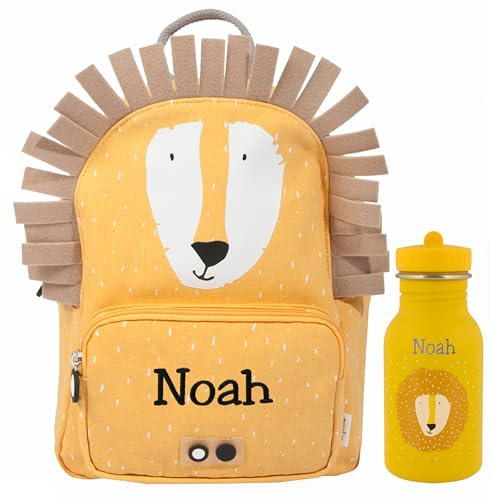 upstitch studio Kitarucksack mit Namen Löwe von Trixie Small (Löwe, Rucksack SMALL)
