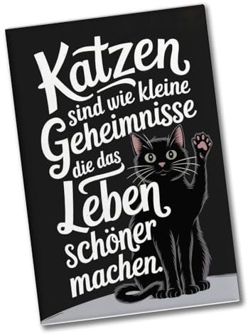 Katzen Machen das Leben schöner Souvenir Souvenir Magnet Rechteckig Magnetdesign Illustration für Katzenliebhaber Kühlschrank Magnetische Oberfläche