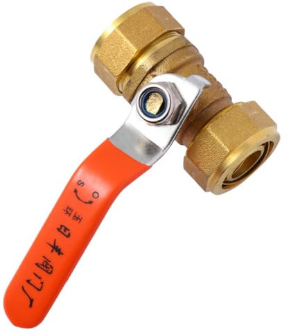 OSALADI Brass Ball Valve Shut Off Control 1/2 Inch Thread Fitting for Water Supply Suitable for Plumbing and Irrigation Systems Sturdy Copper Construction