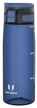Super Sparrow Borraccia - 750ml - TouchSip Sportiva Bottiglia - Tritan Senza BPA, a Prova di Perdite - Borracce con Cannuccia Ideale per Scuola e Sport