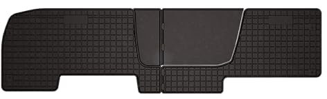 Wielganizator SolidPRO Gummimatten passend für Renault Trafic II (2001-2014) | Qualität: Premium - Genaue Passform, rutschfest 2-teilig Fußmatten- Schwarz