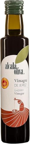 Aceto di Sherry 250 ml con colorante E150d – Aroma artigianale di alta qualità per insalate, marinate e piatti mediterranei, senza conservanti né additivi artificiali