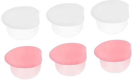 OATIPHO 6stücke Silikon-pinsel-abdeckkappen Lippenpinsel-schutz Saugnapf-design Pinsel-abdeckung Für Make-up-bürsten