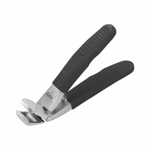 ERBE Nagelknipser mit Soft-Grip, 8,5 cm, Schwarz, Edelstahl INOX
