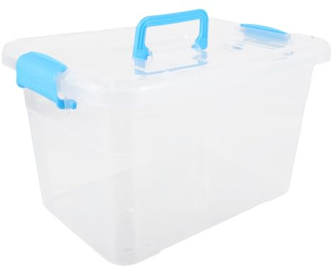 FUNOMOCYA Portable Sand Tray with Lid Handheld Sandbox Storage Box for Versatile Plastic Organizer for for Beach and Backyard Fun