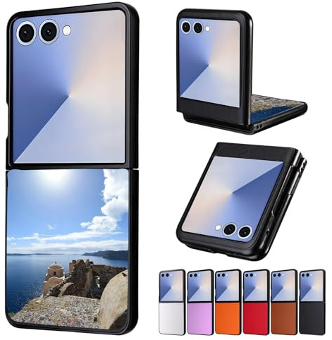 FortiCase Personalised Phone Case for Samsung Galaxy Z Flip 7 6 5 4 3,PU Leather Cases,Design Your Own Photo Image,Text Phone Case,Personalised Cover -P2