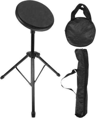 Pad de Batería para Bateristas, 8 Pulgadas Juego de Práctica Silenciosa | Estabilidad y Durabilidad, para Apartamento y Grabación, Goma E Hierro, Incluye Accesorios del Conjunto
