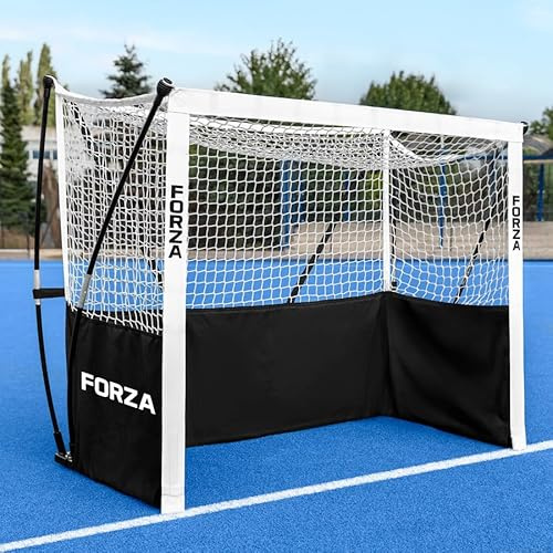 FORZA ProFlex Field Hockey Goals - 4x Size Options: Pop Up Design, Ultra-Portable/Lightweight Goal Posts For Garden, Schools, Clubs (Without Sandbags, 1.27m x 1m (Street))