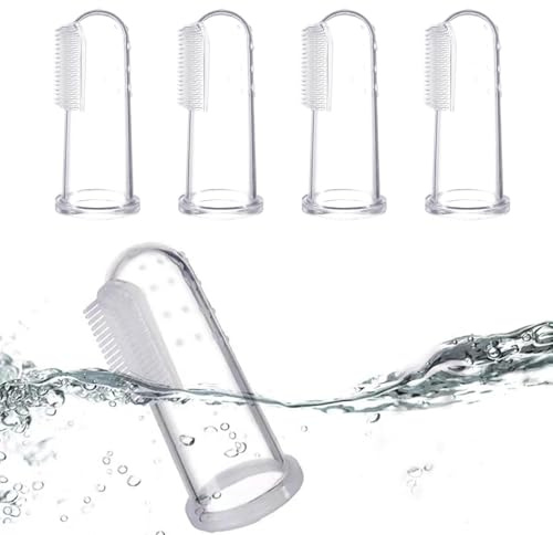 Brosse à Dents Doigt Bébé - Nettoyeur Dentaire en Silicone | 0-2 Ans Nourrisson Enfant Aide Douce Sans BPA | Masseur Buccal pour Stimuler la Croissance des Gencives et Améliorer l’Appétit