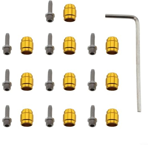 LatoYard Kit de raccord de tuyau avec 10 pièces olive et 10 inserts et clé pour freins hydrauliques SRAM (Rouge 22, Rival, Force, S700)