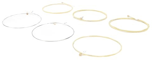 KUIDAMOS Saiten für Akustikgitarre, Langlebig, Phosphor-Bronze, 6 Saiten-Set Zum Austausch, Geeignet für Gitarrenspieler, Material: Kern aus Legiertem Stahl, Phosphor-Bronze-Beschichtung, Kugelende