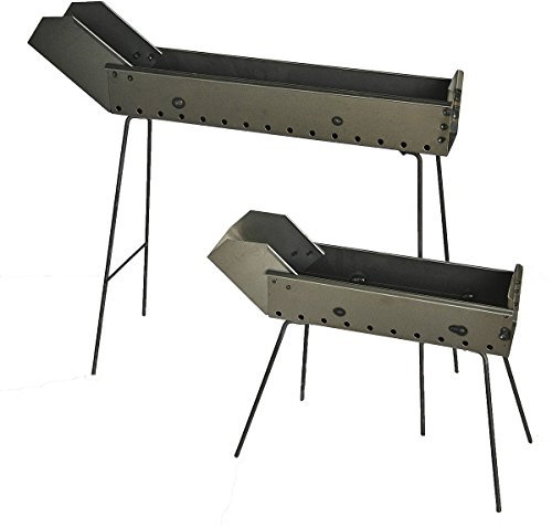 Barbecue arrosticini fornacella in ferro 80 cm con piedi pieghevoli e becco prodotta in Abruzzo