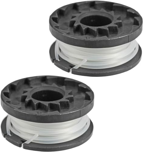 SPARES2GO Spool & Line for Spear and Jackson 18v CGT18 S1825CT 36v S3630CT Strimmer Trimmer (Pack of 2)