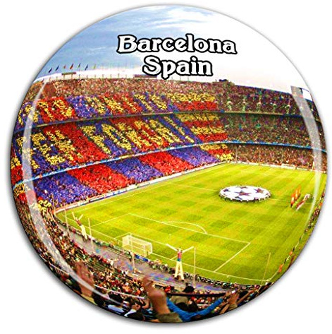 Weekino Camp NOU Barcelona Spanien Kühlschrankmagnet 3D Kristallglas Tourist City Travel Souvenir Collection Geschenk Starke Kühlschrank Aufkleber