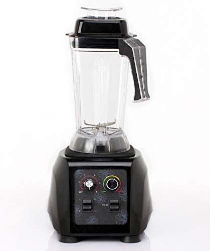 QREZ Blender Smoothie Maker, Jug Blender Smart Blender Juicer Professional Commercial for Vegetables And Fruit Smoothie Maker Blender Food Processor 45000RPM 2200W,Black