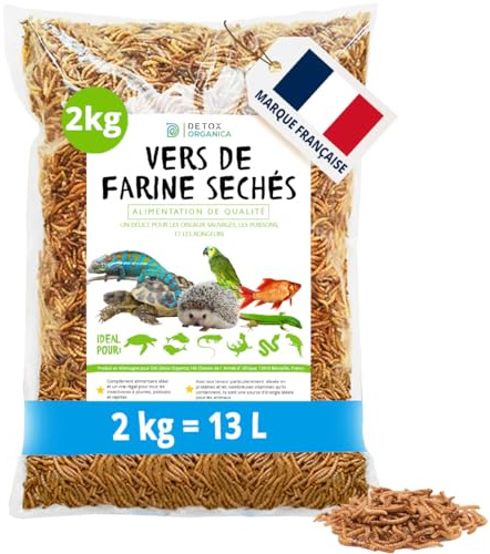DETOX ORGANICA vers de Farine Séchés -2 kg = 13000ml