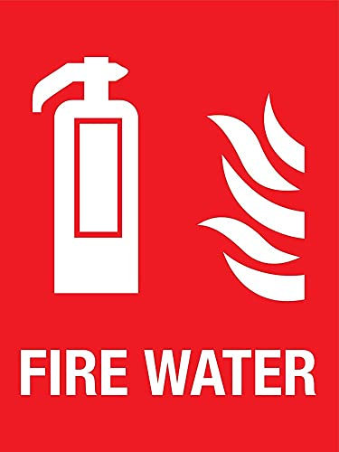 Warnschild Feuer Wasser Personalisierte Gefahrenhinweis Retro Türschild 20X30Cm, Warnmarkierung