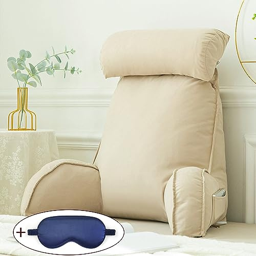 XIBANY Lesekissen Rückenkissen Bücherkissen,Ergonomisch geformtes Keilkissen Plus kuscheliges Sofakissen,Ideal als Rückenstütze für mehr Halt und Komfort von Rücken,Kopf und Nacken
