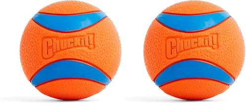 Chuckit! – Ultra Ball XLarge – Robuster und vielseitiger Ball für große Hunde – Schwimmt auf der Wasseroberfläche – Kompatibel mit Launchern – 8,5 cm Durchmesser, Mehrfarbig