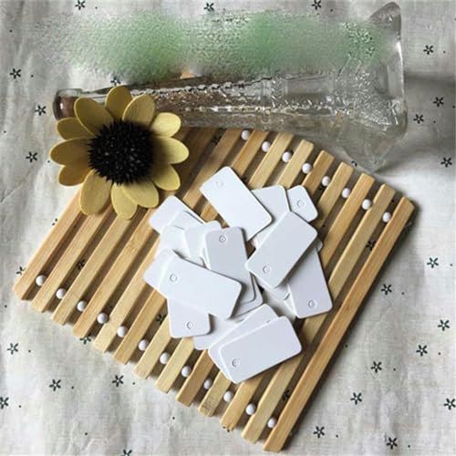 100pcs DIY Blank Cardboard White Paper Handmade Party Birthday Wedding Christmas Tree Gifts Flowers Bread Labels Tags-Style 15