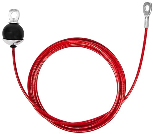 Topfinder Gym Cable, Fitness Steel Cable Machine Pulley System Home Gym Replacement Pulley Cable (Fixed 2.5m)