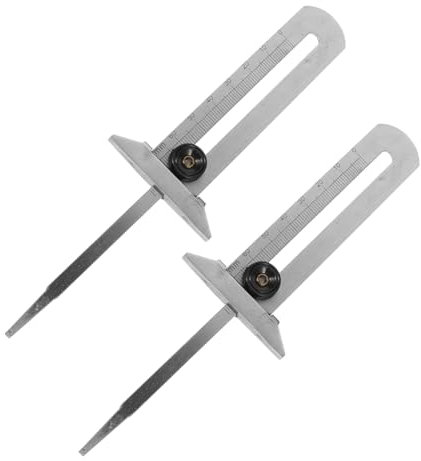 HAPINARY 2piezas Profundidad De Banda De Rodadura Medidor De Neumáticos Unidades Para Conductores