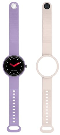 HIP HOP, Smartwatch Hero.NEXT, Smartwatch Donna con 2 Cinturini Intercambiabili in Silicone, Orologio Smart con Display 1,09, Bluetooth 5.0, Funzioni Salute e Sport, Compatibile con iOS e Android
