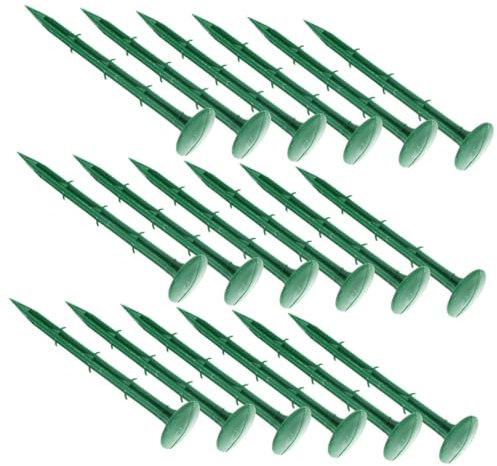 Estacas para Fijación Jardín Verde para Plástico 150 Piezas