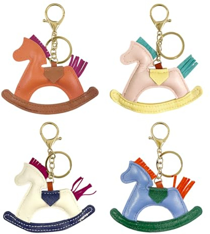 4 Stücke Er Pferd Schlüsselbund, Kreativer Personalisierter, Lustiger Pony -Schlüsselbund, Stilvolle Tasche Anhänger Ornament, Niedliche Schlüsselzubehör.