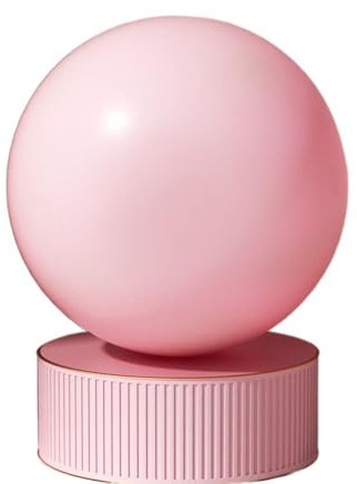 Palla da pilates anti-scoppio da 25 cm, in PVC ispessito, per yoga e fitness, per correggere la forza e la postura, piccola palla antiscivolo per esercizi (rosa)