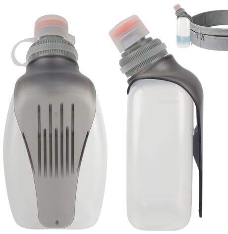 Mineup 2 Stück Trinkflasche zum Joggen, 250ml Trinkflasche Klein, Wasserflasche BPA-Frei, Auslaufsichere Sportflasche, Tragbare Trinkflaschen, Sport Wasserflaschen mit Rückenclip