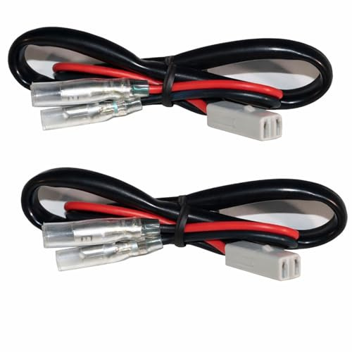 Germany Motorsports Motorrad Blinker Adapter Kabel für Blinkerwechsel Blinkerkabel für LED Halogen (Kawasaki, 1Paar)