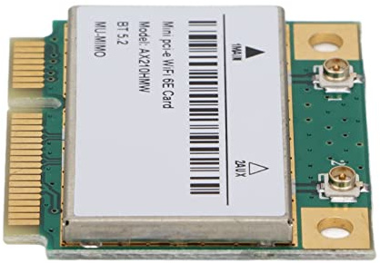 Generic Tarjeta Inalámbrica Transmisión de Alta Eficiencia Tarjeta WiFi PCIE para WiFi Ultrarrápido 6 GHz para Compatible con Adaptador de Red Tplink Accesorios de Computadora