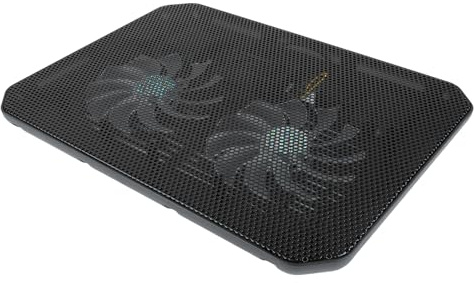 aqxreight Raffreddatore per Laptop 7 Regolazioni in Altezza Raffreddamento Ad Alta velocità Pad di Raffreddamento per Laptop a Basso Rumore Supporto di per con Luci LED M10B di Diversi Effetti (M10B)