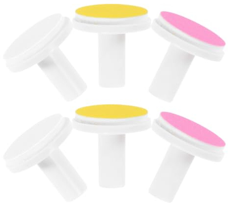 MAGICLULU Têtes de Meulage de Rechange Plastique Abrasif 6pcs Meulage Précis et Protection Sécurisée, Compatibles Meuleuses Universelles pour Ongles pour Lime à Ongles Bébé