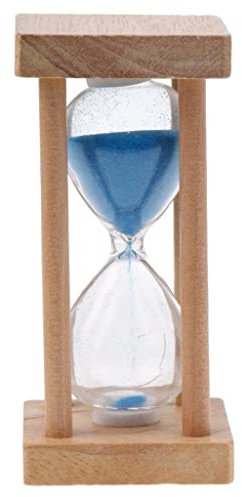 Gazechimp 5 Minuten Holz Sanduhr Sanduhr Sanduhr Eieruhr Küchenuhr Glas Geschenk, Blau