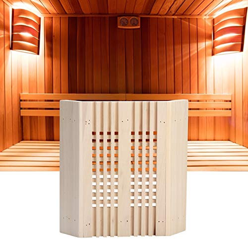 Wandisy Sauna Lampenschirm, Quadrat Holz Lampenschirm Saunazubehör Saunalampe Saunaleuchte Abdeckung Saunalampenabdeckung Sauna Beleuchtung Set Geeignet für Sauna, Dampfraum Verwenden