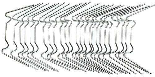 100 Stück Gewächshaus Klammern Gewächshausklammern rostfrei Hohlkammerplatte Befestigung Gewächshäuser Zubehör (W Drahtklammern)