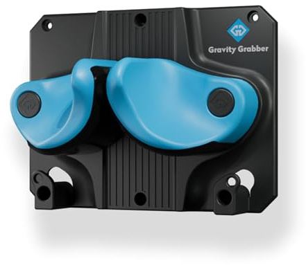 Gravity Grabber Supporto da Parete per Sci e Snowboard - per Tutti i Tipi di Sci e Snowboard - Salva Rocker, Punte e Code dai Danni - 1x - Ciano