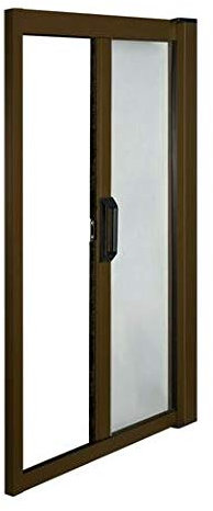 Mosquitera enrollable para ventanas corredera lateral reducible 8017 marrón (150 x 250)