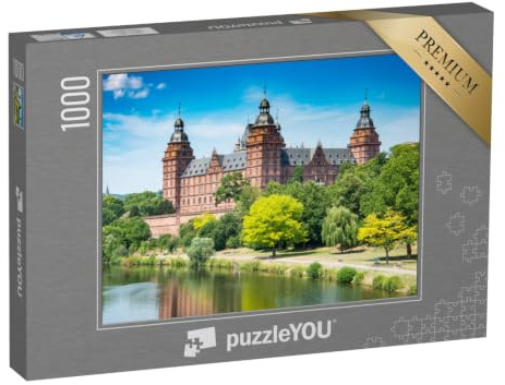puzzleYOU: Puzzle 1000 Teile „Schloss Johannisburg nahe Frankfurt, Deutschland“ – aus der Puzzle-Kollektion Burgen, Deutschland, Aschaffenburg, Regionale Puzzles Deutschland