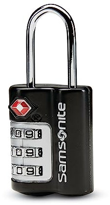 Samsonite 3-stelliges Schloss, schwarz