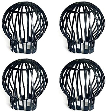 Houdao 4 pezzi Grondaia in pvc per Tettoia Grondaia per Tettoia Resistente Alle Intemperie Flessibili Filtro per Grondaia Parafoglie per Tubi di Scolo per Foglie Foglie Rami