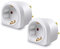 EXTRASTAR Adapter England Deutschland Stecker, Reiseadapter für England, UK Adapter, Travel Adapter Schuko EU zu UK, Typ G Stecker für Travel, Weiß, 2 Stück